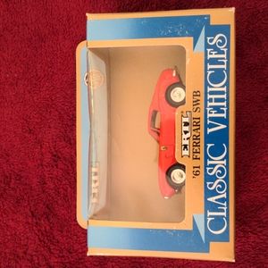 NWT Ertl Die-Cast 1/43 scale '61 Ferrari SWB. Classic Vehicles, In Box. 1990